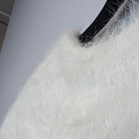 Shrinking Violet Ivory Cardigan with Sky and Mustard Patterns - Picture 6 of 11